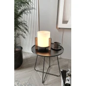 Opviq Stona lampa Pine, 14x16x20 cm, Krem