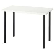 LINNMON / ADILS Sto, bela/crna, 100x60 cm