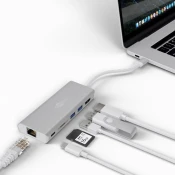 Docking Station Goobay Premium USB Type-C = HDMI USB SD ETH