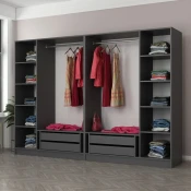 Hanah Home Garderober Kale-5044, 270x210x52 cm, Antracit