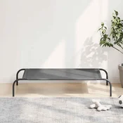 Povišeni krevet za pse sivi 110x65x20 cm tekstil i celik