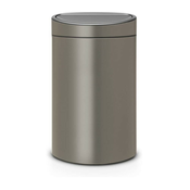 Koš na dotik TOUCH BIN NEW, 23 + 10 l, platina, Brabantia