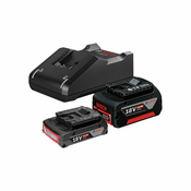 BOSCH Professional baterija GBA 18V 2,0 Ah + baterija GBA 18V 4,0 Ah + polnilec GAL 18V-40 (1600A01ZS9)