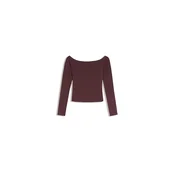 Bershka Majica češnjevo rdeča
