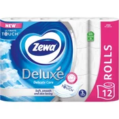 Deluxe toaletni papir, 3-slojni, 150 listica Delicate Care, 12 kom.