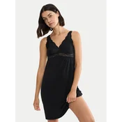 Triumph Nočna srajca Timeless Sensuality 10227238 Črna Regular Fit