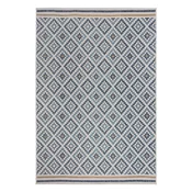 Žuti /plavi unutarnji i vanjski tepih 120x170 cm Zia Trellis – Flair Rugs