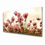 tulup.si Slika na steklu Cvetje wildflowers travnik narava 140x70 cm 2 obešalnika