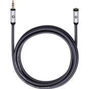Oehlbach Podaljševalni kabel Oehlbach iConnect, 3,5 mm m. banana kon./3,5 mm ž. banana k., črn, 3 m