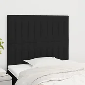 Vidaxl vidaXL Vzglavja za posteljo, 2 kosa, črna, 100x5x78/88 cm, blago