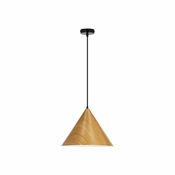 Rjava viseča svetilka s kovinskim senčnikom o 32 cm Dunca – Candellux Lighting