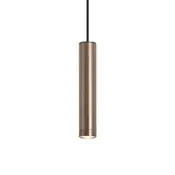 Dizajnerska viseča svetilka temno bronasta GU10 50mm IP44 - Tuba