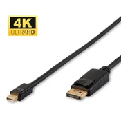 MicroConnect 4K Mini Displayport na DP kabel 2m