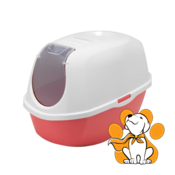 Moderna Smart Cat Spicy Coral, Zatvoreni Toalet Za Macke, Crveni