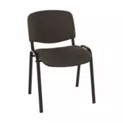 eoshop Pisarniški stol ISO NEW, rjav/črn, kovinsko ogrodje, zložljiv, nosilnost 110 kg