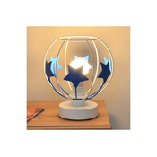 Djecja stolna lampa STARS 1xE27/15W/230V plava/bijela