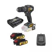 CAT Akumulatorska vibraciona bušilica DX1010, 18V + Baterija, 2.0 Ah, 2 komada + Punjac za baterije, 2A