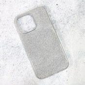 Ovitek bleščice Crystal Dust za Apple iPhone 13 Pro, Fashion case, srebrna