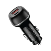 COLORWAY punjac za automobil, CW-CHA068PD-BK, 2xUSB (Type-C PD 65W + USB QC 3.0 18W) (83W), crni