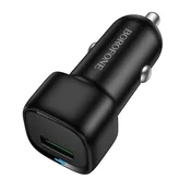 Avtopolnilec 18W Borofone Cloud z USB-A vhodom - črn