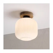 Stropna svetiljka HARMA WOOD 1xE27/15W/230V hrast/bela precnik 20 cm