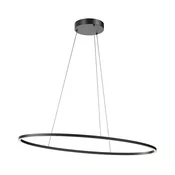 Redo 01-3339 - LED prigušiva luster na lanku LEO LED/48W/230V crna