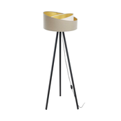 Podna lampa GALAXY 1xE27/60W/230V bež/bela/wenge