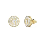 Guess Pozlačeni uhani G Talisman JUBE06205JWYGT/U