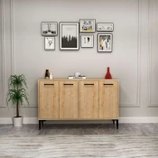 Hanah Home Konzolni sto Frezya, 120 x75 x29.6 cm, Hrast