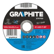 Rezna ploca za metal, 125 x 1,6 22,2 mm, 41 A60-T-BF 57H700