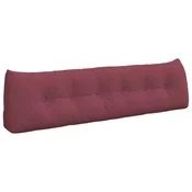 Vidaxl Poglavni vzglavnik Vinorodna rdeča 180 x 24 x 50 cm blago
