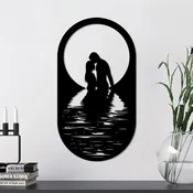 Wallity Zidna dekoracija Romantic, 56 x 30 cm, Crna