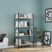 Hanah Home Polica za knjige Ktp-840-Ff-1, 73x136x35 cm, Hrast