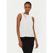 Patrizia Pepe Bluza 8C0760/A8I1-W146 Bela Regular Fit