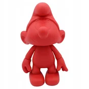 shumee Premična figura mladička Smurfa iz vinila, mat rdeče barve, 20 cm