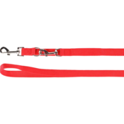 Povodec za pse dvojni najlon rdeč 200cm x 2cm x 2mm Flamingo - Pasji povodci