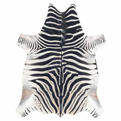 eoshop Zebra preproga iz umetne goveje kože G5128-1, belo črno usnje ( - Velikost: 100x150 cm)