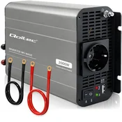 Qoltec pretvornik napetosti MS Wave 12V na 230V, 1000/2000W, USB