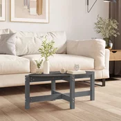 Stolic za kavu sivi 87 x 48 x 35 cm od masivne borovine