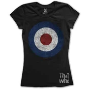 The Who Target Distressed Black L Ženske Majica