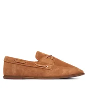 Nizki čevlji Calvin Klein Ess Boatshoe Suede HW0HW03290 Rjava