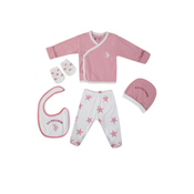 U.S. POLO ASSN. Set za bebe 5/1 roze