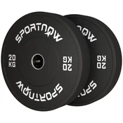 Homestar Set uteži 2 x 20 kg 45x8 cm črne barve