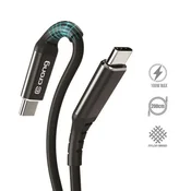 shumee Crong Armor Link - 100W PD 5A USB-C na USB-C kabel 200 cm (črn)