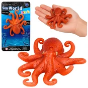 slomart Gumijasta hobotnica LEAN TOYS, realistična, morska žival, 14 cm