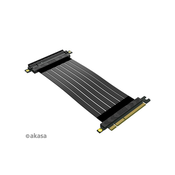 Akasa RISER BLACK X2 Mark IV Premium PCIe 4.0 x16 riser kabel, 20cm