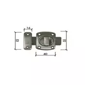 DABEL Reza za vrata 388 Mat-Ni 40×55/16x53 mm
