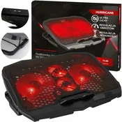 Hladilna podloga za prenosnik 12-17 z LED osvetlitvijo, močna