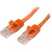 StarTech.com 45PAT50CMOR kabel za umrežavanje Narancasto 0,5 m Cat5e U/UTP (UTP)