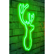 WALLXPERT LED dekoracija Deer Green